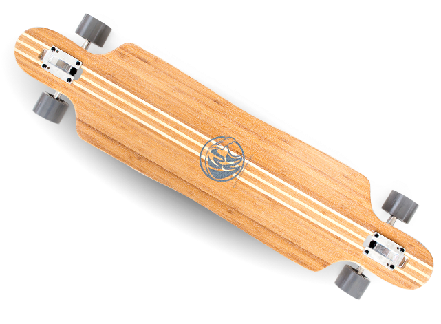 99 Read More - White Wave Longboard Cruiser (640x480), Png Download