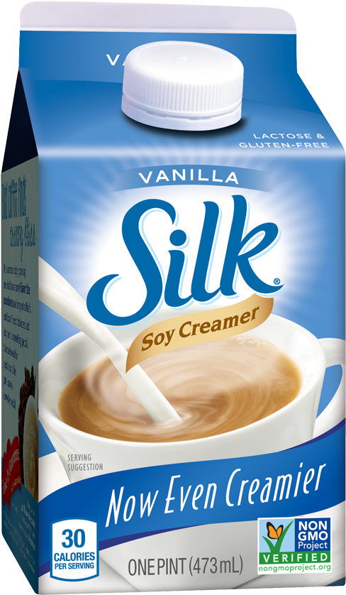 White Wave Silk French Vanilla Soy Creamer $3 - Coffee Mate Almond Milk Creamer (496x1130), Png Download