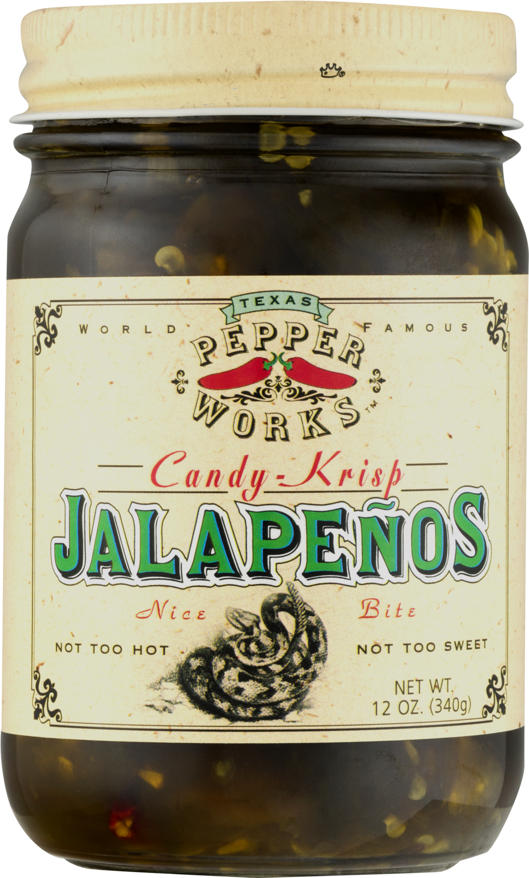 Pepper Works Jalapenos, Candy-krisp - 12 Oz (1800x1800), Png Download