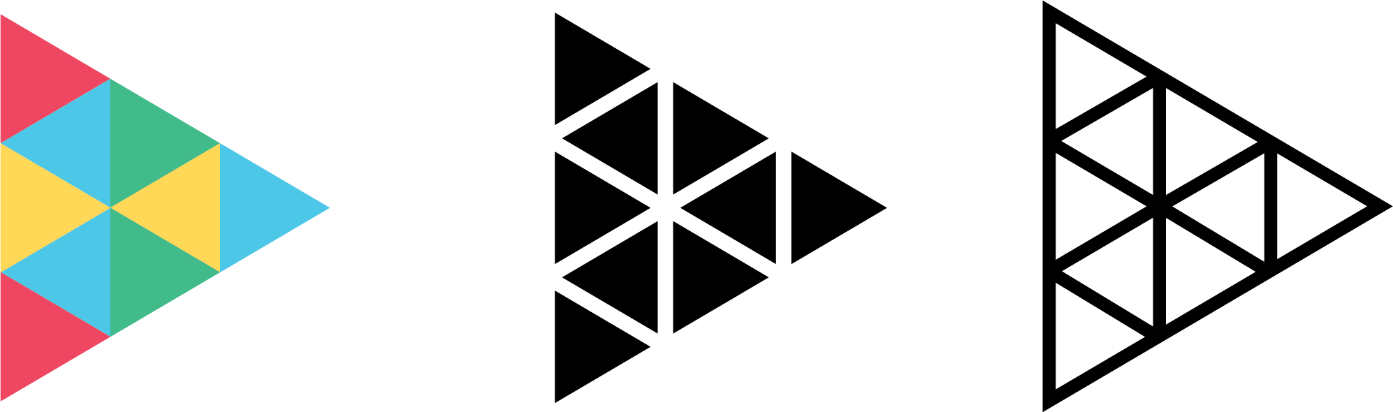 Full And One Color Icons - Icon (1994x590), Png Download