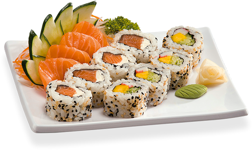Sushi Png Download - Combinado Sushi Png (530x320), Png Download