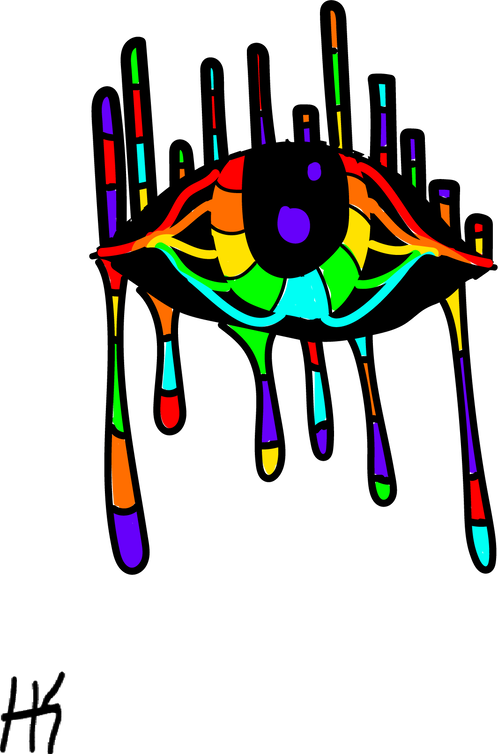 Crying Colors Is A Unique, One Of A Kind Pice That (498x754), Png Download