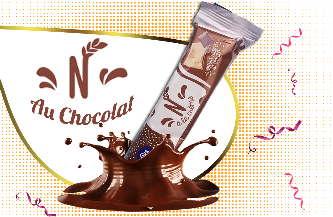 Biscuit Stuffed With Chocolate - Chocolate (1080x706), Png Download