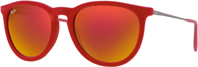 Ray Ban Sunglasses Collection - Ray Ban Erika Rojos (760x430), Png Download