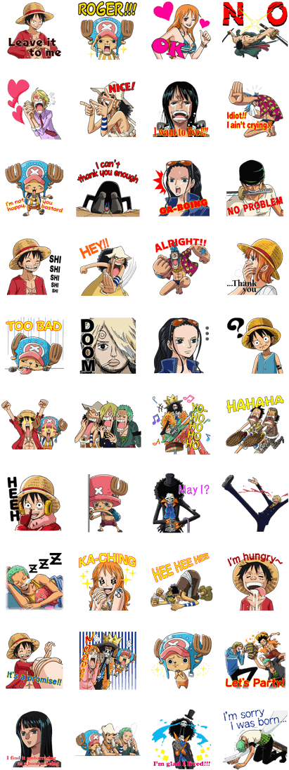 One Piece Straw Hat Crew - Inazuma Eleven Line Stickers (420x1121), Png Download
