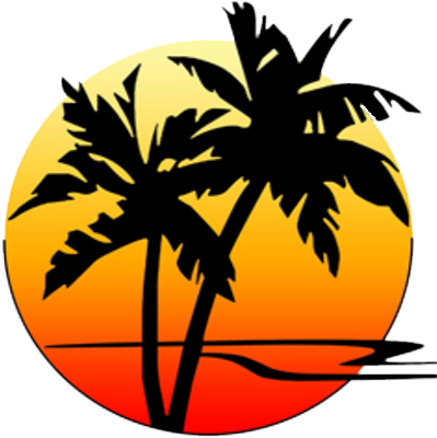 Sinner's Farm Club - Palm Tree Logo Png (420x420), Png Download
