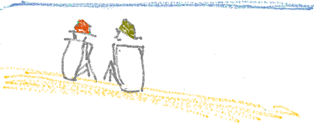 Picture Of Two People Talking - Illustration (1051x485), Png Download