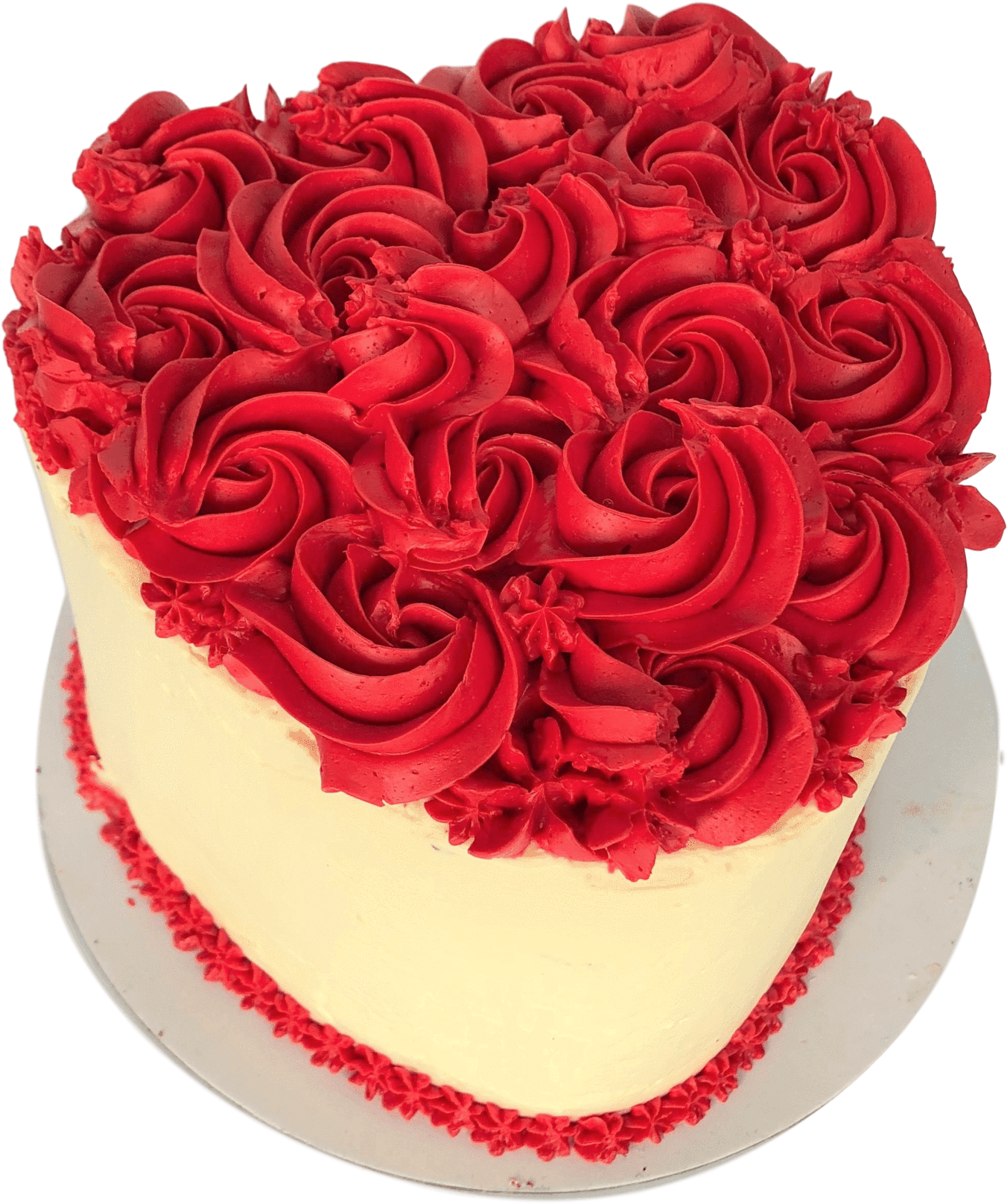 Red Velvet Heart Cake - Red Velvet Cake (2000x2000), Png Download