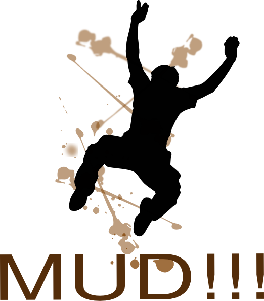 Mud Cliparts - Jumping In Mud Clipart (522x595), Png Download