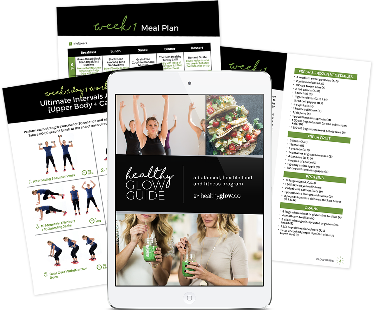 Ebook Mockup Spread - Fitness Ebook Mockup (1296x1080), Png Download