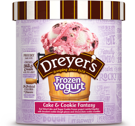 Dreyer's Frozen Yogurt (500x480), Png Download