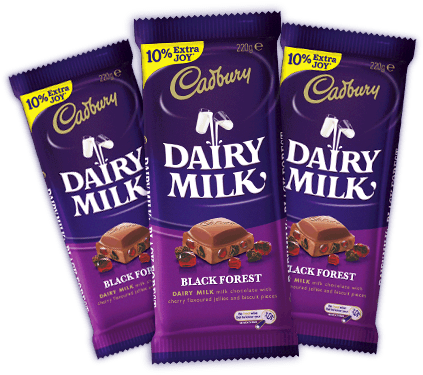 Cadbury Chocolate Black Forest (500x400), Png Download