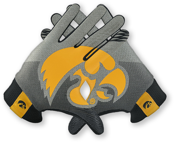 Gameday - Iowa Hawkeye Stadium Gloves (600x600), Png Download