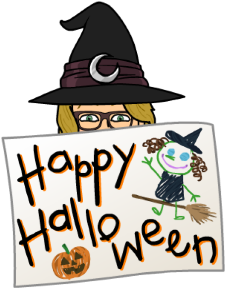 Happy Halloween - Bitmoji Witch (597x597), Png Download