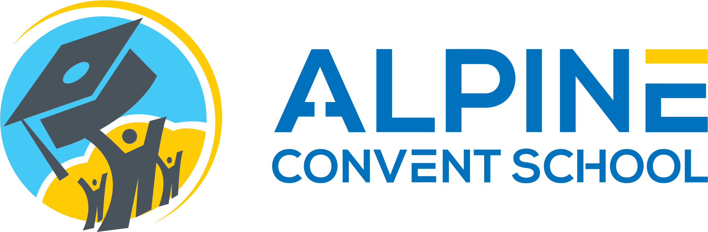 School Logo - Alpine Convent School Logo (2306x757), Png Download