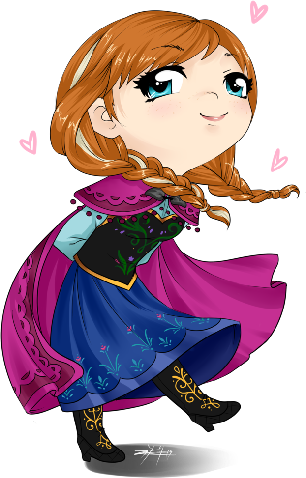 Free Download Anna Frozen Cute Png Clipart Anna Elsa - Anna Frozen Cute Png (752x1063), Png Download