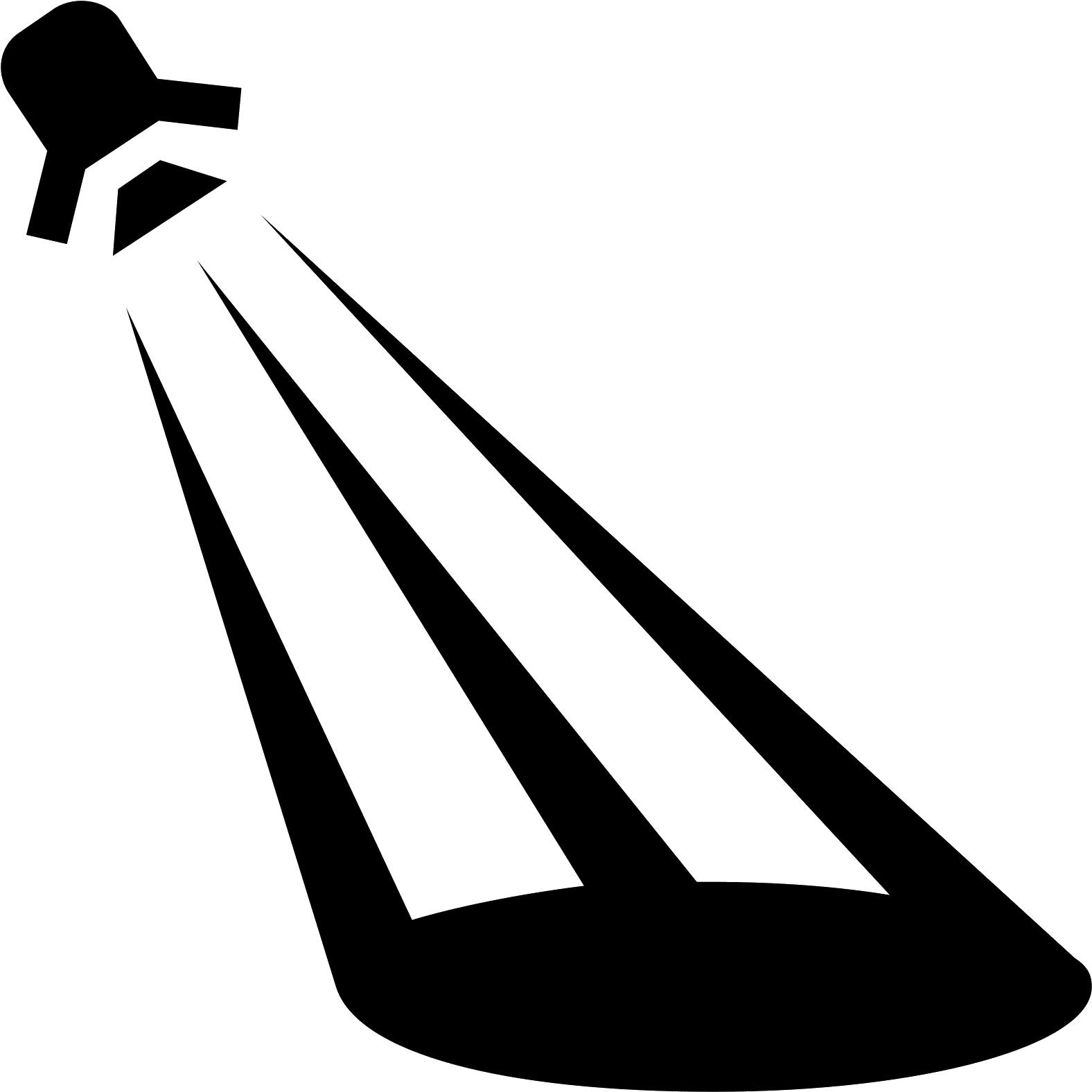 The Icon Is A Picture Of A Spotlight - Spotlight Icon (1600x1600), Png Download