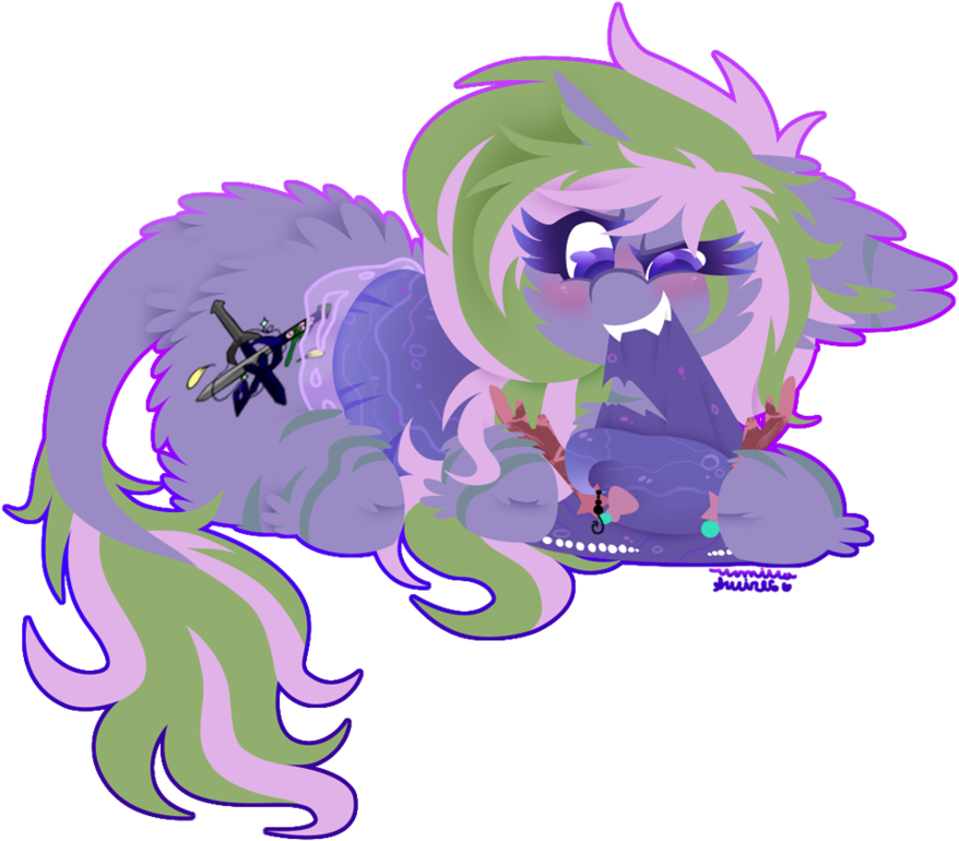 Leg Fluff, Leonine Tail, Mouth Hold, Oc, Oc - Cartoon (900x784), Png Download