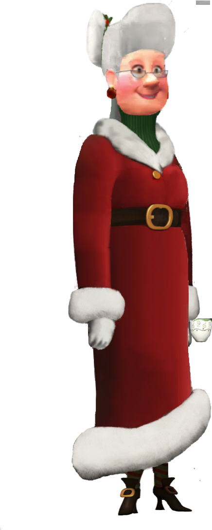 Claus Has Been Happily Married To Santa Claus For As - Wiki (564x1134), Png Download