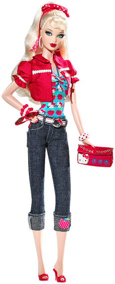 Hello Kitty® Barbie® Doll - Barbie Hello Kitty 2008 (404x600), Png Download