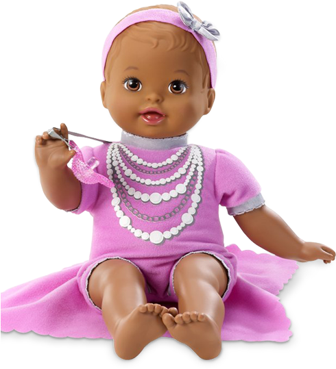 This Doll Comes In Caucasian Or African American - Little Mommy Baby So New Doll - African American (536x676), Png Download