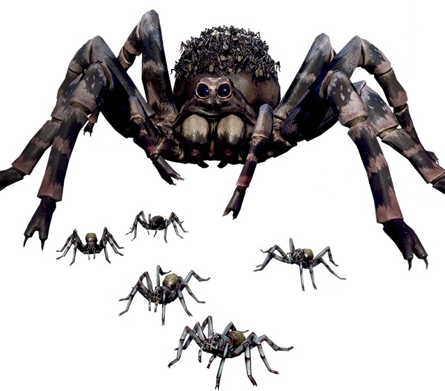 And The Sticky Web Released From Its Mouth And Abdomen - Earth Defense Force Iron Rain (640x562), Png Download