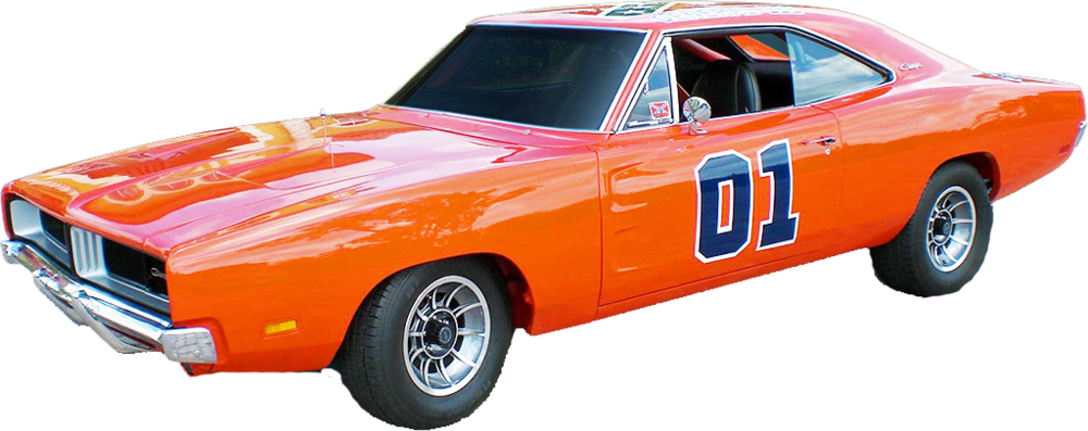 General Lee Dukes - General Lee Car Png (1000x397), Png Download