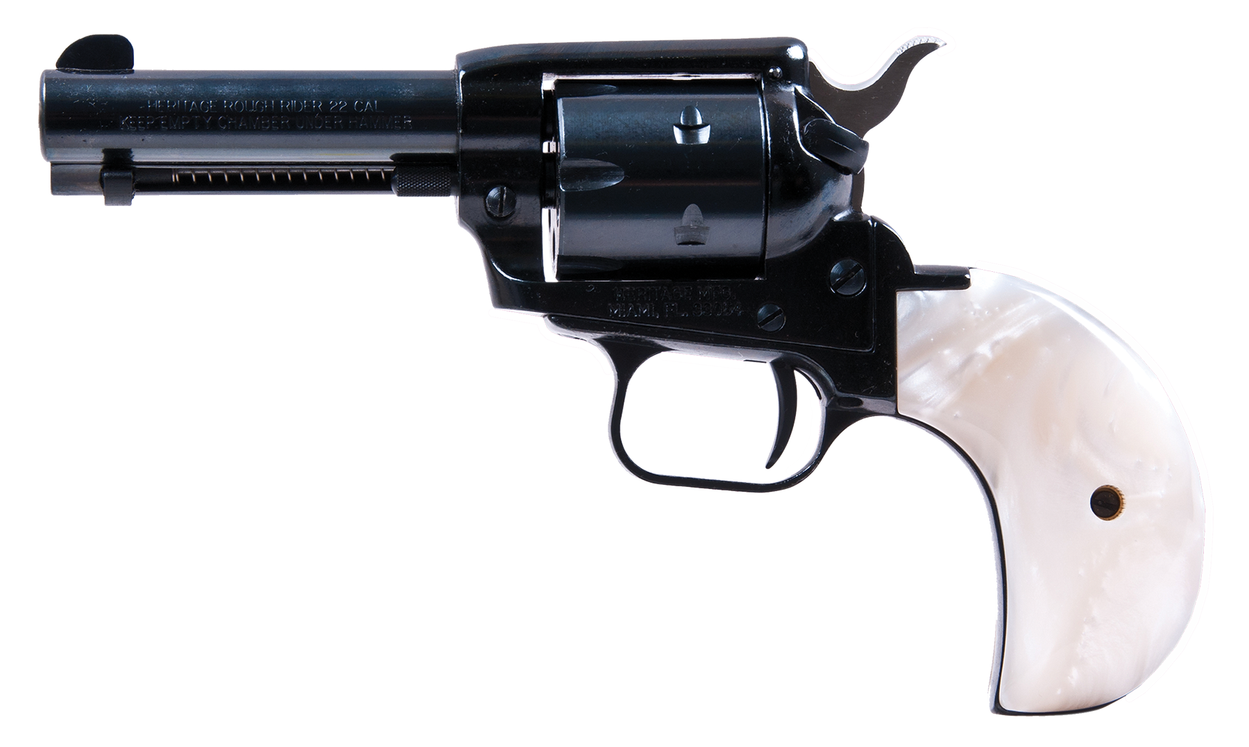 Heritage Mfg Rr22mb3bhprl Rough Rider Small Bore Single - Heritage Rough Rider Birdshead (1800x1077), Png Download