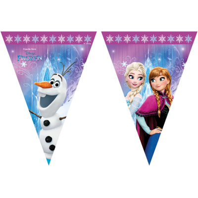 Disney Frozen Triangle Banner - Disney Frozen Northern Lights Bunting (400x400), Png Download