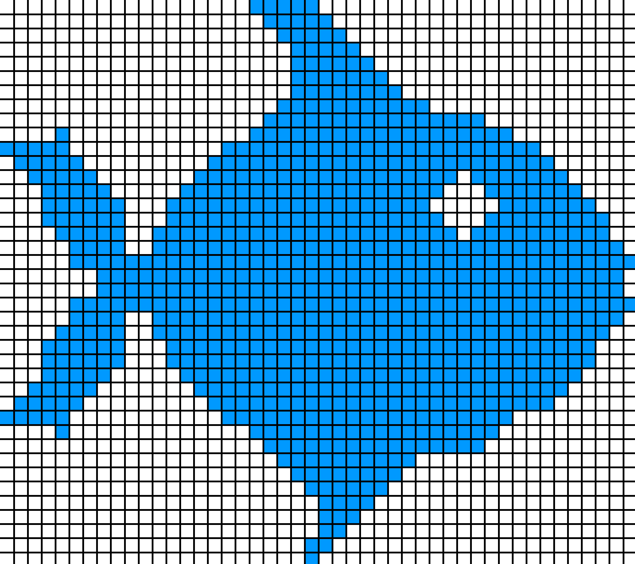 Raster Graphic Fish 40x46squares Hdtv-example - Example Of Png (2160x1920), Png Download
