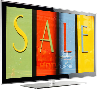 How To Buy A Cheap Hdtv - Retail Sale Signs (397x356), Png Download