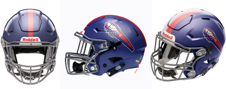 5961a9321b437 - Charlotte 49ers Football Helmet (816x307), Png Download