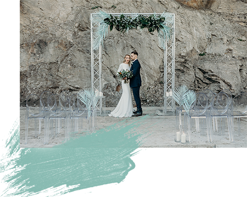 The Palette Of This Style Is Inspired By The Season - Wedding Reception (500x400), Png Download