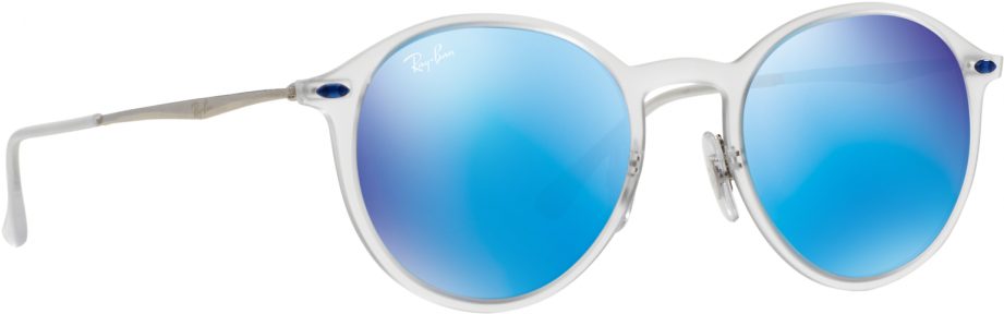 Ray-ban Round Light Ray Rb4224 646/55 49 Sunglasses - Ray-ban Round Metal (920x575), Png Download