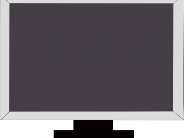 Flat Screen Tv Clip Art (640x480), Png Download