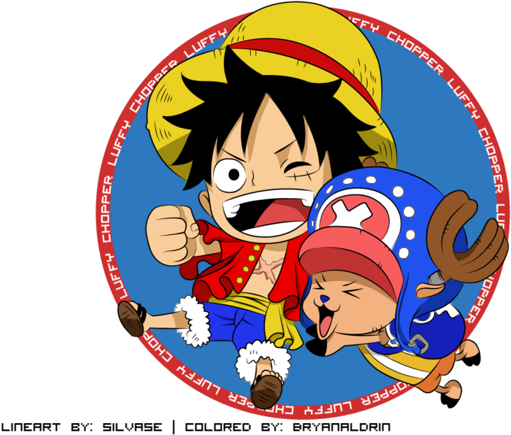 One Piece Fondo De Pantalla Called Luffy - Luffy And Chopper Png (900x636), Png Download