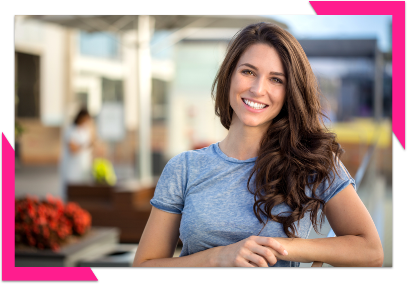 Located In The Heart Of Yaletown, Max Dental Offers - Woman Healthy Gums (808x565), Png Download