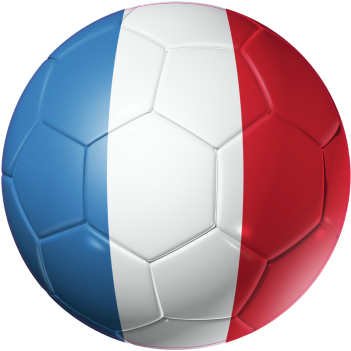 Autocollant Ballon Foot France - Ballon De Foot De France (360x354), Png Download