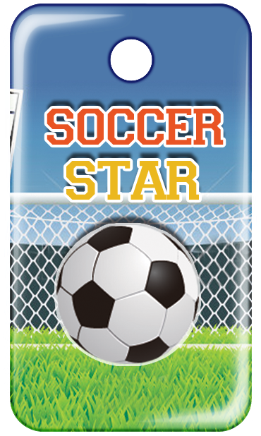 Soccer Star Swag Tag - Football (387x654), Png Download