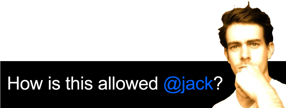 How Is This Allowed Jack2 - Jack Dorsey Twitter (1000x1000), Png Download