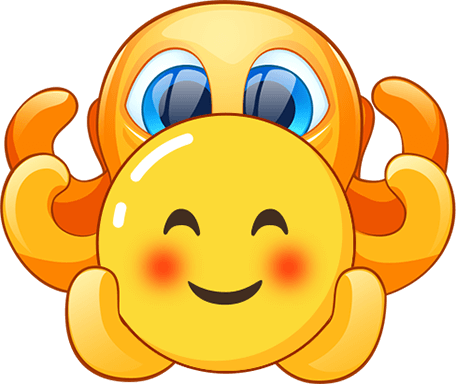 Animated Emojis - Smiley (456x384), Png Download