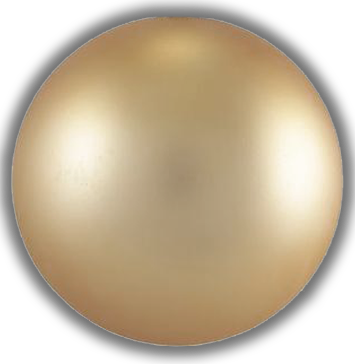 Matte Black, Matte Gold - Circle (355x364), Png Download