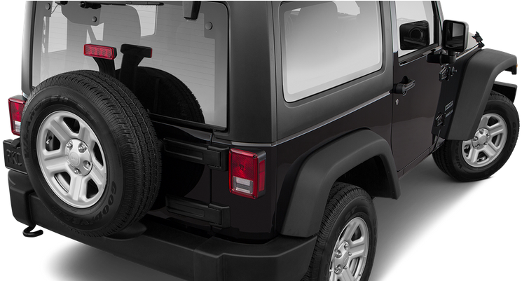 Rear 3/4 Angle View - Jeep Wrangler (800x400), Png Download
