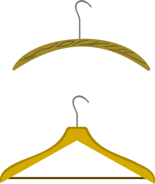 Hanger,free Vector Graphics - Gancho De Ropa Png (500x592), Png Download