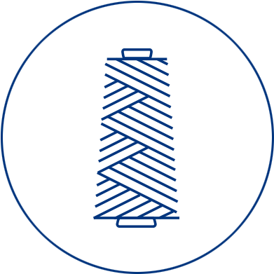 We Turn Plastic Into Polyester Yarn To Make Fabrics - Circle (400x400), Png Download