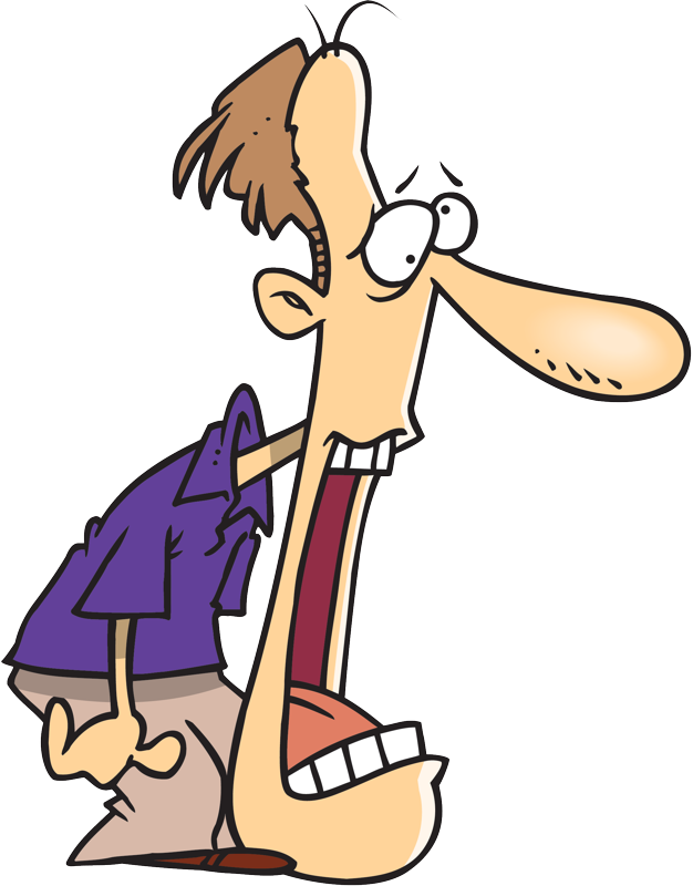 Surprised Man (626x800), Png Download