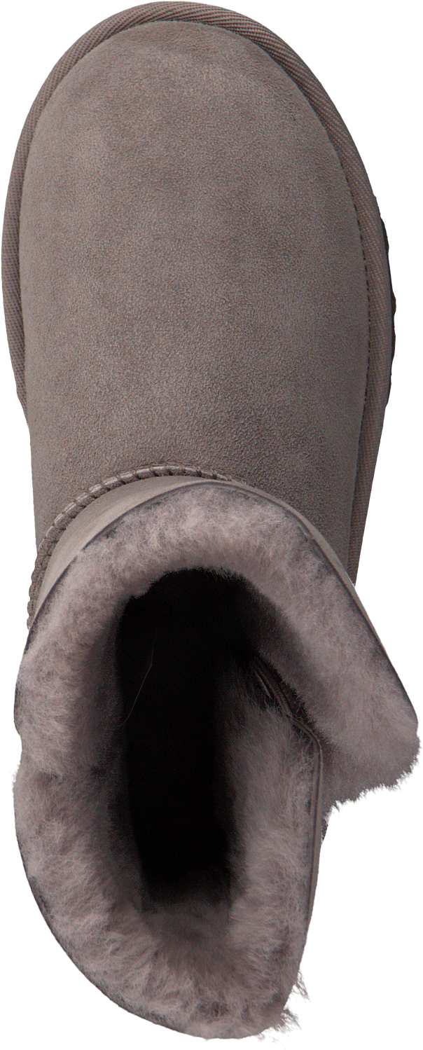 Grey Ugg Fur Boots Bailey Button Kids - Snow Boot (619x1500), Png Download