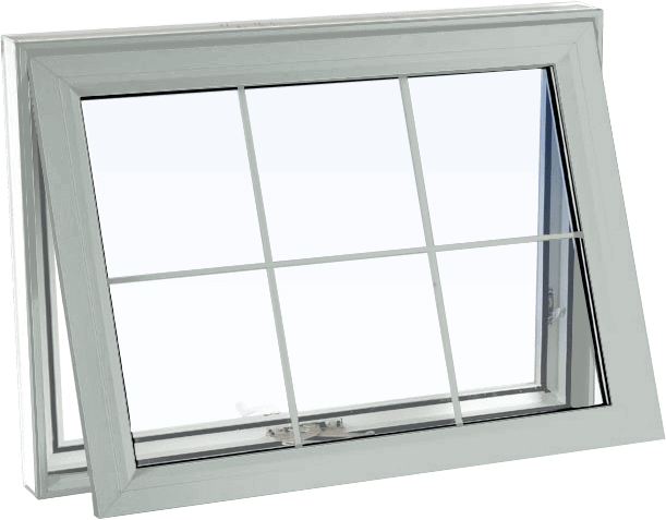 Dover Grey Custom Dover Grey Color Vinyl Replacement - Window (611x477), Png Download