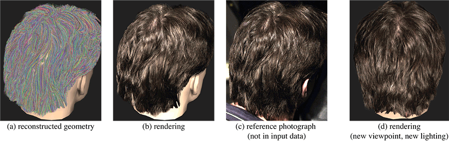 Our Method Acquires Photometric And Geometric Models - Hair Geometry (900x284), Png Download