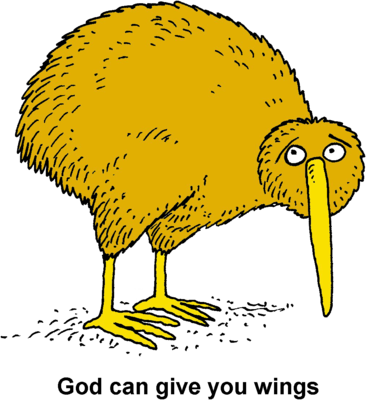 Kiwi - Yellow Kiwi Bird (366x400), Png Download